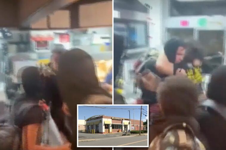 masked-massachusetts-mob-attacks-mcdonald’s-worker-behind-counter-during-teen-takeover;-4-arrested