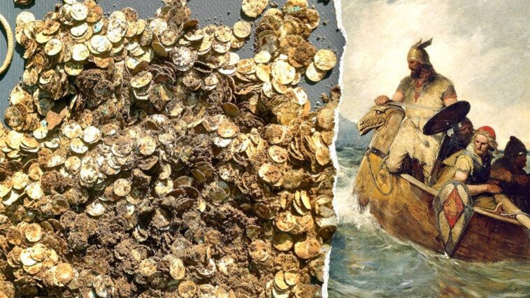 man-searching-with-metal-detector-unearths-massive-viking-age-fortune,-shattering-records