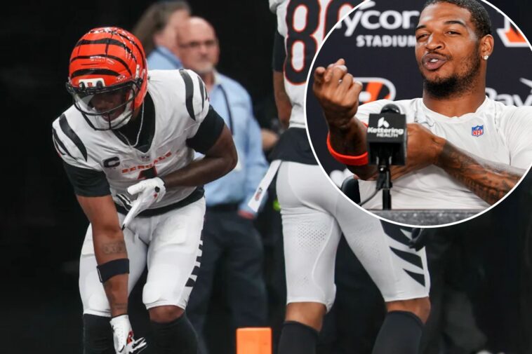 bengals-stars-ja’marr-chase,-tee-higgins-fined-$90,000-for-‘people’s-elbow’-celebration