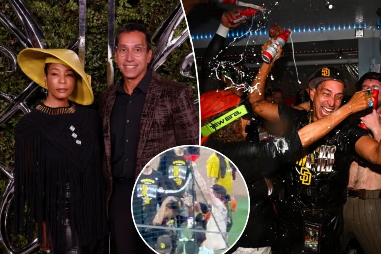 padres’-new-$4.5-billion-owner-celebrates-playoff-spot-with-beer-bong