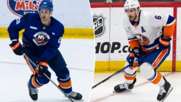 islanders’-alexander-romanov,-ryan-pulock-finally-get-game-action-as-key-pairing-races-to-get-up-to-speed
