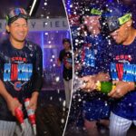 shota-imanaga-blasts-himself-in-face-with-beer-in-wild-cubs-celebration
