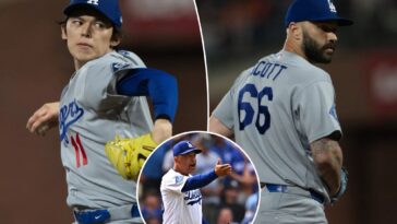 roki-sasaki,-tanner-scott-look-like-dodgers’-playoff-bullpen-anchors