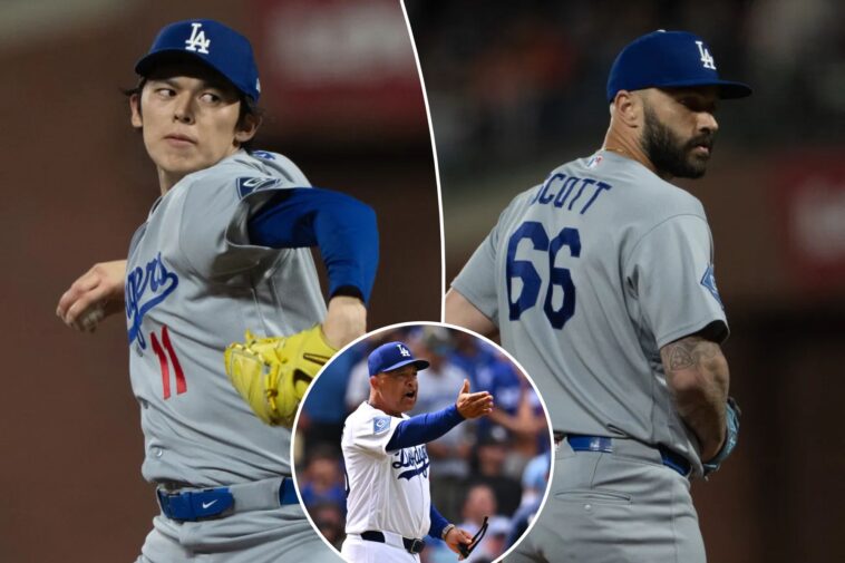 roki-sasaki,-tanner-scott-look-like-dodgers’-playoff-bullpen-anchors