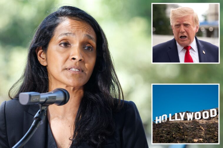 la-mayoral-candidate-nithya-raman-backs-donald-trump’s-proposal-to-save-hollywood