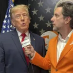 exclusive:-clay-travis-interviews-president-donald-trump-during-tennessee-texas-game