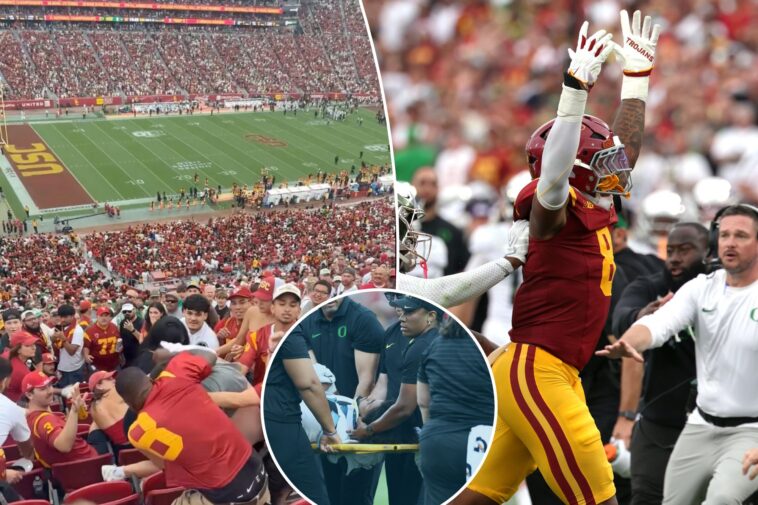wild-usc-oregon-fan-fight-erupts-in-stands-after-dante-moore-hit-—-with-an-ironic-twist