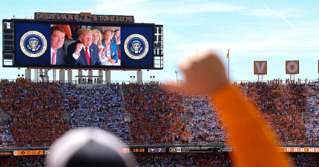 video:-president-trump-cheered-after-being-introduced-at-tennessee-texas-game-on-saturday