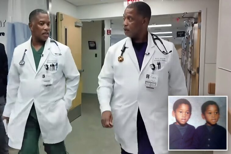 identical-twin-doctors-return-to-run-er-in-hometown-where-they-grew-up-so-poor-they-had-no-running-water
