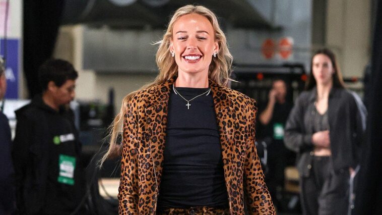 fever’s-sophie-cunningham-wears-sensational-cheetah-print-outfit-ahead-of-playoff-game-vs-aces