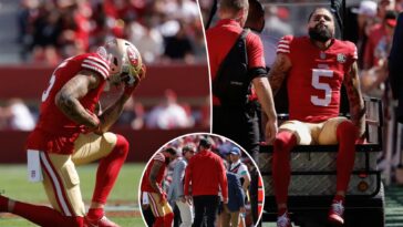 mike-evans-leaves-49ers’-game-on-cart-vs.-cardinals-in-another-brutal-injury-blow