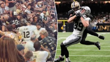 raider-on-raider-crime:-the-moment-a-vegas-fan-pummels-the-other-at-saints-game