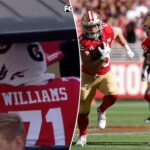 49ers’-trent-williams-exits-cardinals-game,-carted-to-locker-room