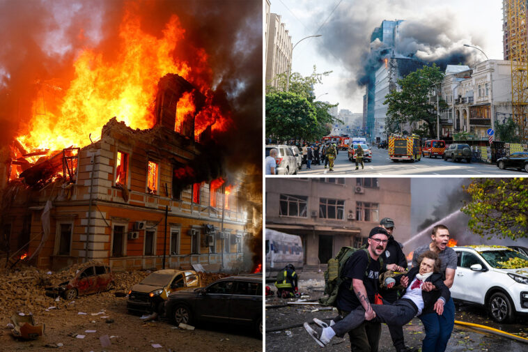 russian-drones-hammer-apartments,-offices-and-a-cultural-landmark-in-kyiv,-killing-at-least-7