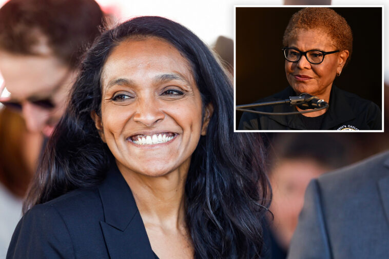 nithya-raman-takes-double-digit-lead-over-karen-bass-in-new-la-mayor’s-race-prediction