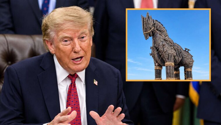 trump-announces-plan-to-gift-iran-a-giant-wooden-horse