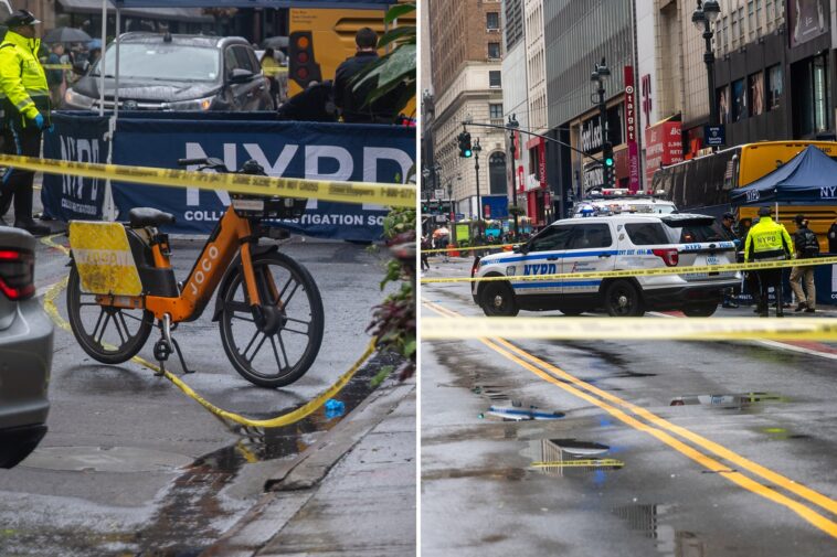 delivery-woman-killed-in-nyc’s-herald-square-as-dump-truck-plows-into-e-bike,-drives-off