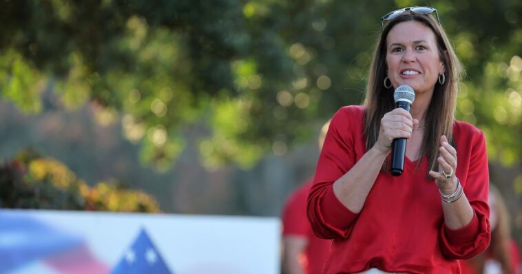 sarah-huckabee-sanders-criticized-over-‘welfare-to-work-requirement’-video-that-depicts-young-white-male-as-the-problem