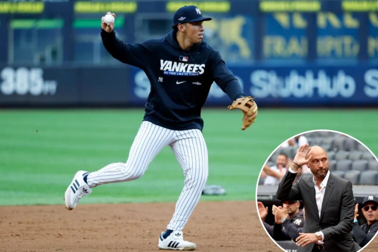 what-derek-jeter-told-george-lombard-jr.-as-yankees-rookie-prepares-for-playoff-debut