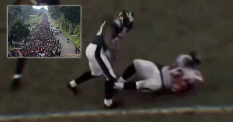 nfl-tells-dhs-to-delete-hall-of-famer-hit-video-posted-in-response-to-migrant-caravan-heading-to-us-border,-agency-responds-(video)