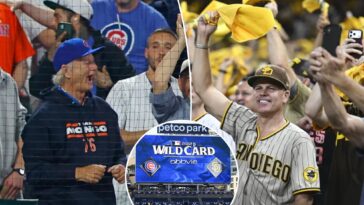 padres-cubs-wild-card-series-kicks-off-with-bill-murray,-rowdy-crowd