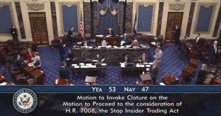 just-in:-senate-democrats-block-congressional-stock-trading-ban