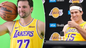 austin-reaves-interrupts-news-conference-after-luka-doncic-makes-5-straight-half-court-shots