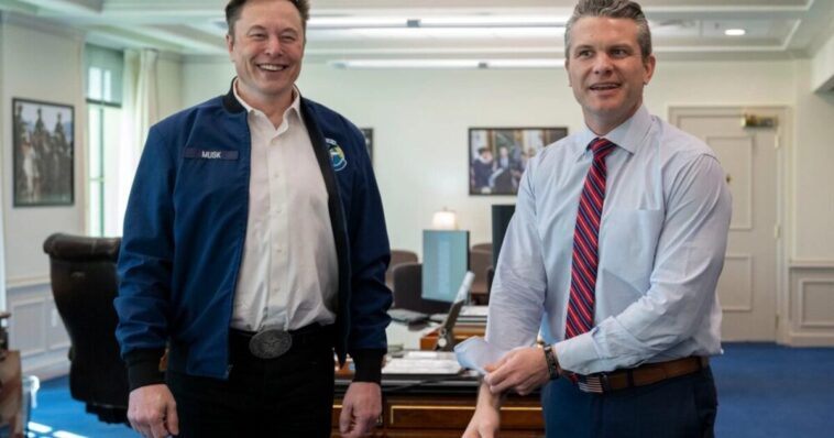 secretary-of-war-pete-hegseth-taps-elon-musk-for-new-pentagon-role-focused-on-futuristic-warfare