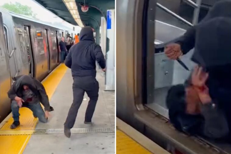 dramatic-video-shows-nyc-madman-fatally-stabbing-straphanger-during-argument-on-rush-hour-subway