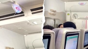 water-pours-from-plane-ceiling,-drenching-passengers-midflight-in-startling-viral-video