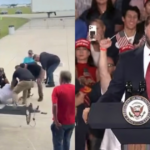 watch:-florida-police-throw-leftist-heckler-to-the-ground-during-vance-speech-–-vance-trolls-“democrat-plant”-as-crowd-chants-usa