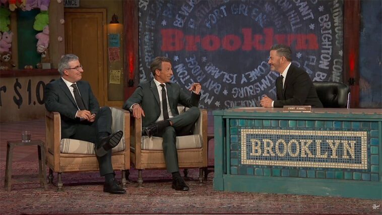seth-meyers,-john-oliver-tell-jimmy-kimmel-he’s-their-‘bulletproof-vest’-when-it-comes-to-trump
