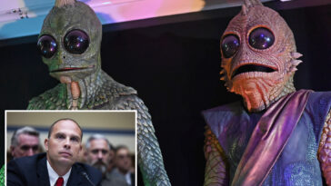 ufo-whistleblower-david-grusch-makes-wild-alien-claims-on-joe-rogan-podcast:-‘greek-gods’-and-‘gorilla-lizards’