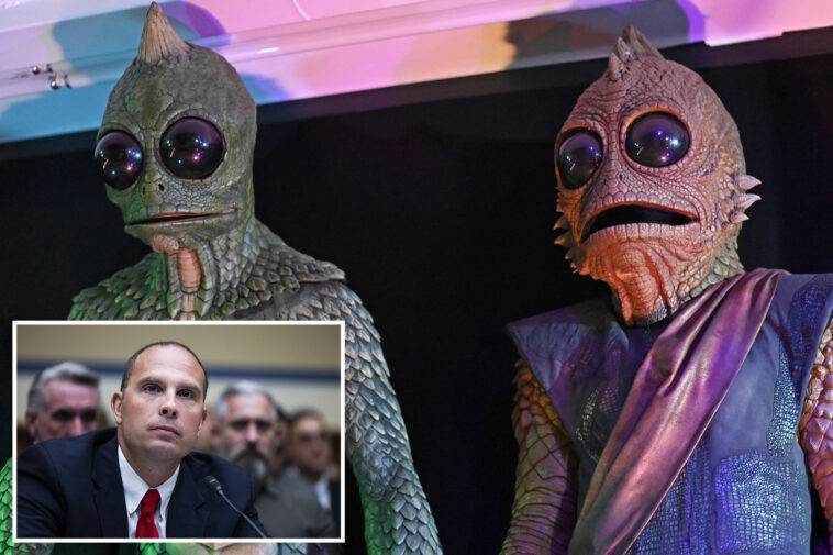 ufo-whistleblower-david-grusch-makes-wild-alien-claims-on-joe-rogan-podcast:-‘greek-gods’-and-‘gorilla-lizards’