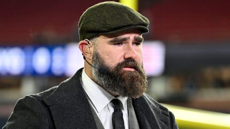 jason-kelce-calls-the-commanders-the-‘redskins’-during-game,-immediately-apologizes-so-as-to-not-get-canceled