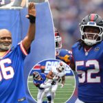 giants’-arvell-reese-puts-on-show-as-lawrence-taylor-has-front-row-seat