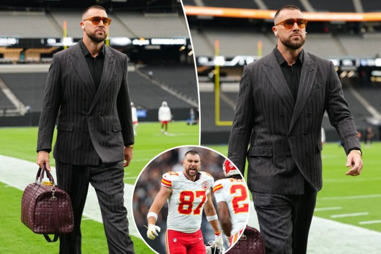 travis-kelce-rocked-$94,350-outfit-to-raiders-showdown