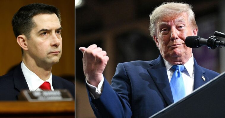 furious-trump-partially-doxxes-ar-sen.-tom-cotton,-sharing-his-reported-cell-number-to-the-entire-world