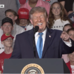 watch:-crowd-breaks-out-in-“four-more-years”-chant-as-trump-trolls-democrats-–-“we’ve-driven-them-crazy!”
