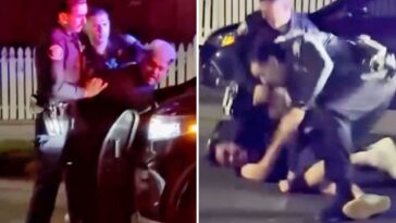 moment-california-cops-repeatedly-beat-suspect-after-dragging-him-to-the-ground