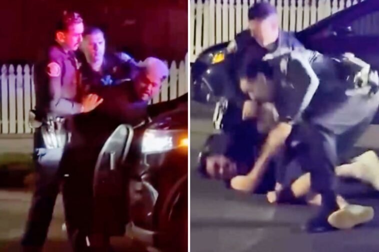 moment-california-cops-repeatedly-beat-suspect-after-dragging-him-to-the-ground