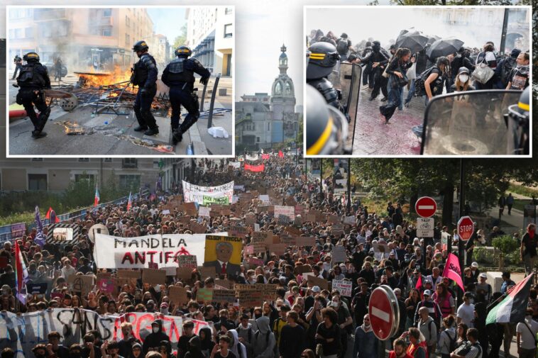 police-fire-tear-gas-as-students,-parents,-teachers-march-in-france’s-largest-day-of-protests