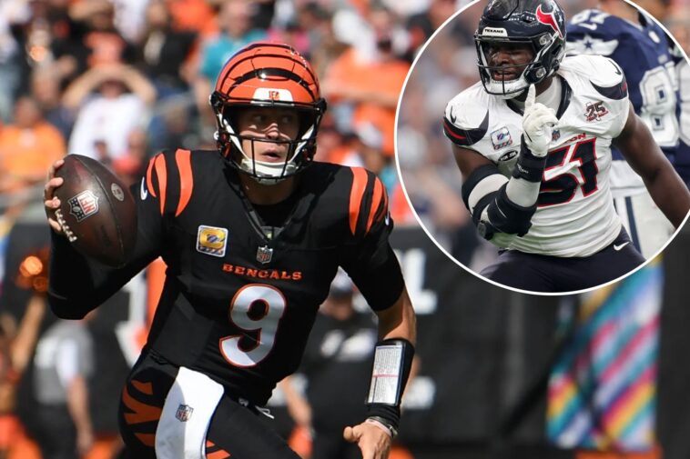 nfl-week-5-confidence-pool-rankings:-dolphins-will-sink-against-joe-burrow’s-explosive-attack