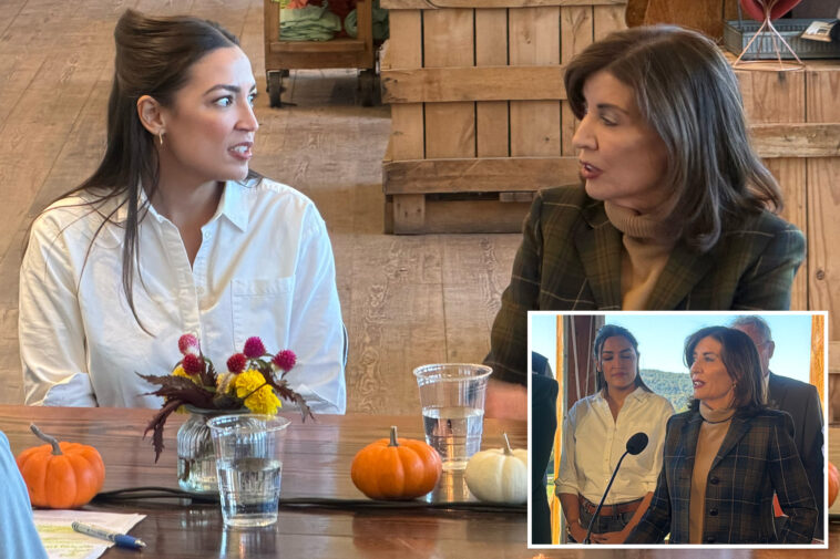 hochul-appears-with-aoc-in-campaign’s-final-stretch-—but-distances-herself-from-supporters’-‘antisemitic’-chants
