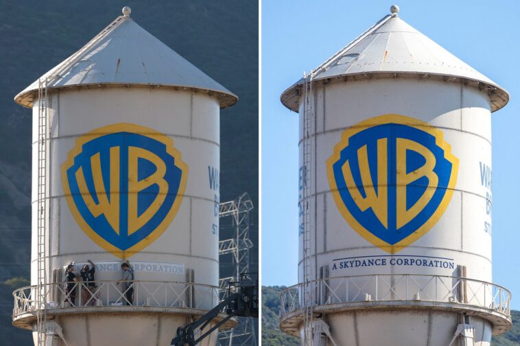 legendary-la-warner-bros.-water-tower-gets-makeover-after-$81b-skydance-takeover