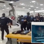 shirtless-burglar-hiding-in-ceiling-of-macy’s-store-dramatically-falls-from-overhead-space:-shocking-video