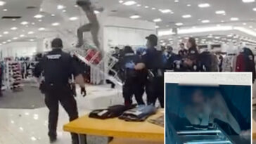 shirtless-burglar-hiding-in-ceiling-of-macy’s-store-dramatically-falls-from-overhead-space:-shocking-video