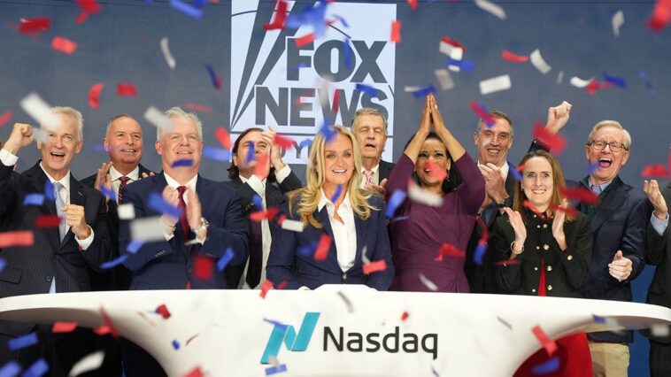 fox-news-media-ceo-suzanne-scott-rings-nasdaq-closing-bell-as-network-celebrates-30th-anniversary