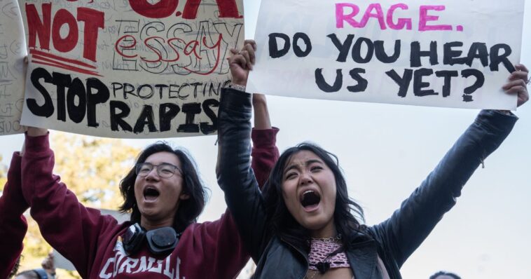 chaos-erupts-at-cornell-as-radicals-take-over-–-windows-shattered,-‘smash-the-patriarchy’-graffiti-appears