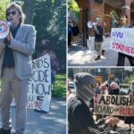anti-israel-protests-break-out-across-nyc,-with-columbia,-nyu-students-walking-out-on-oct.-7-anniversary